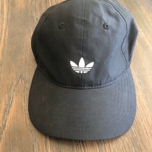 adidas Black Logo Mesh Cap with White Emblem